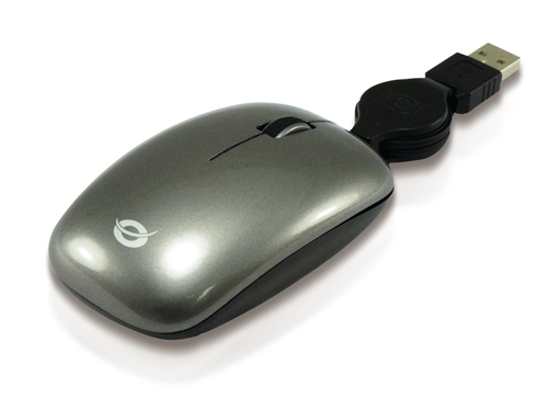 Conceptronic CLLM3BTRV mouse Viaggio Ambidestro USB tipo A Ottico 800 DPI