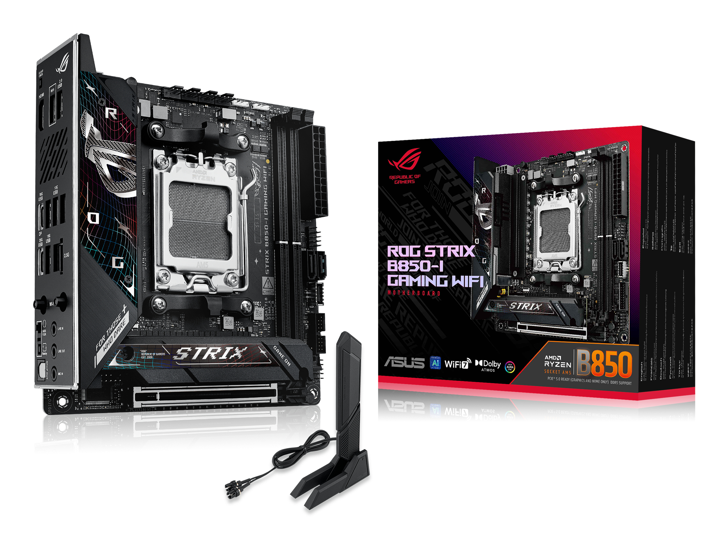 ASUS ROG STRIX B850-I GAMING WIFI AMD B850 Socket AM5 mini ITX