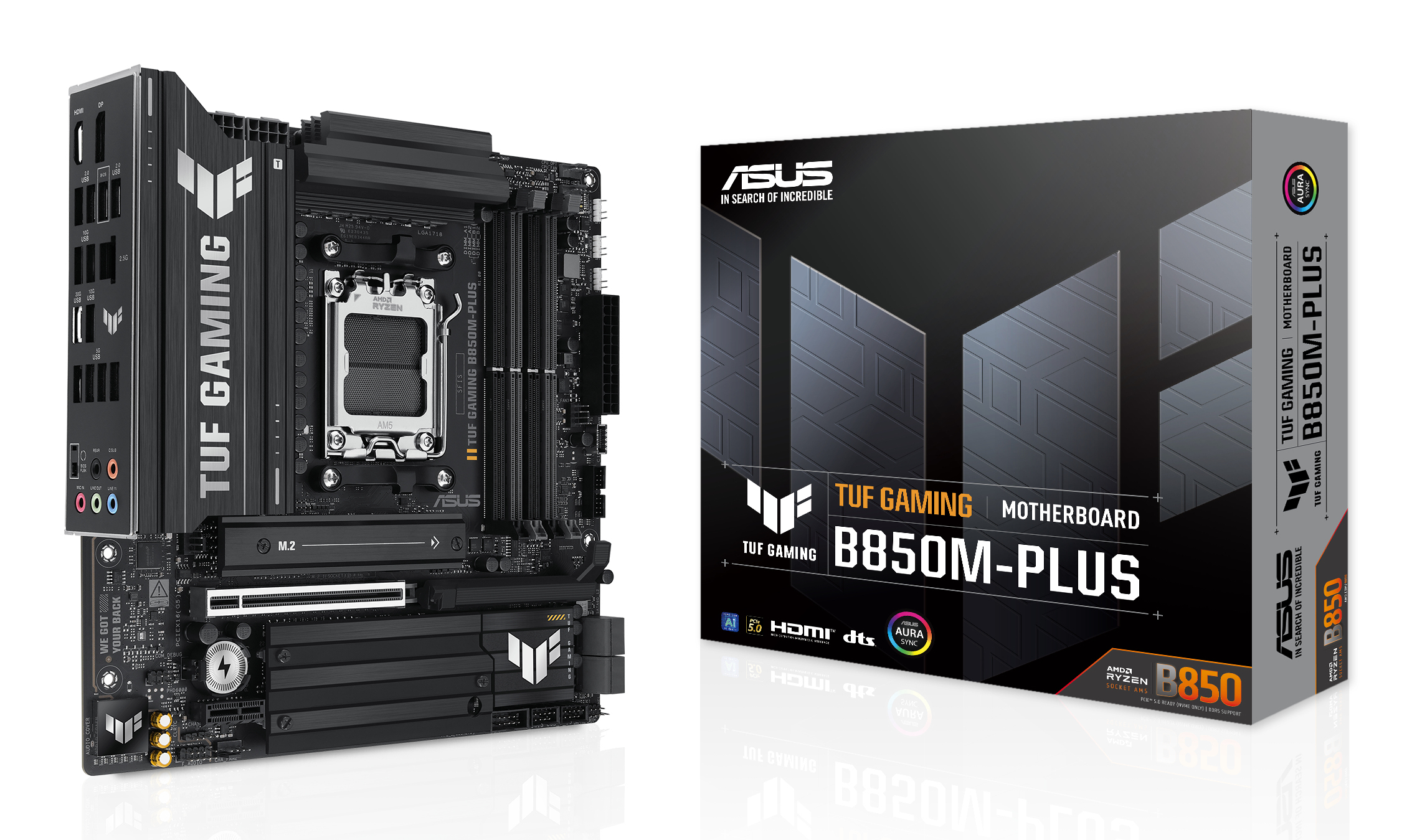 ASUS TUF GAMING B850M-PLUS AMD B850 Socket AM5 micro ATX